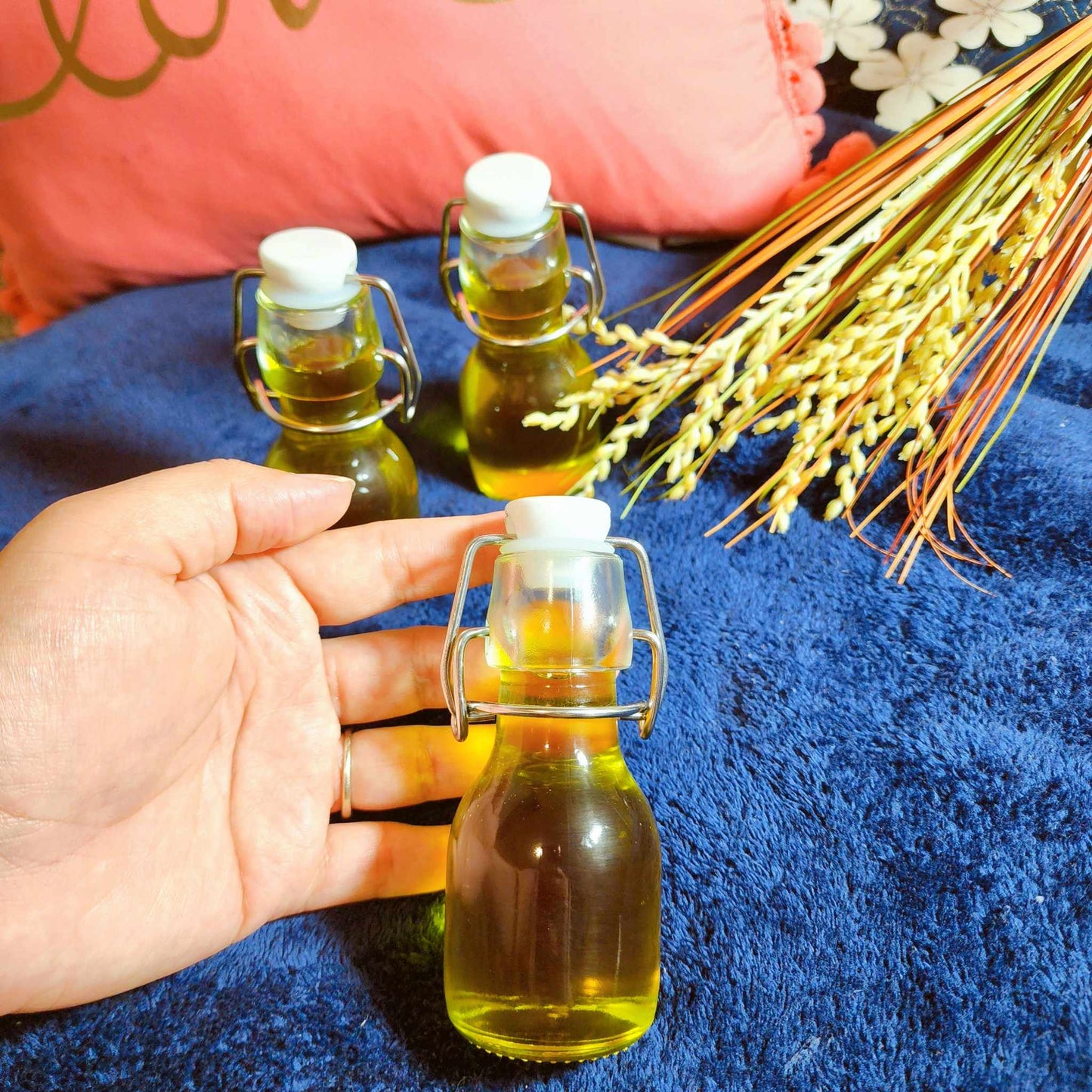 Flip Top Glass Bottle - Anointing Oil