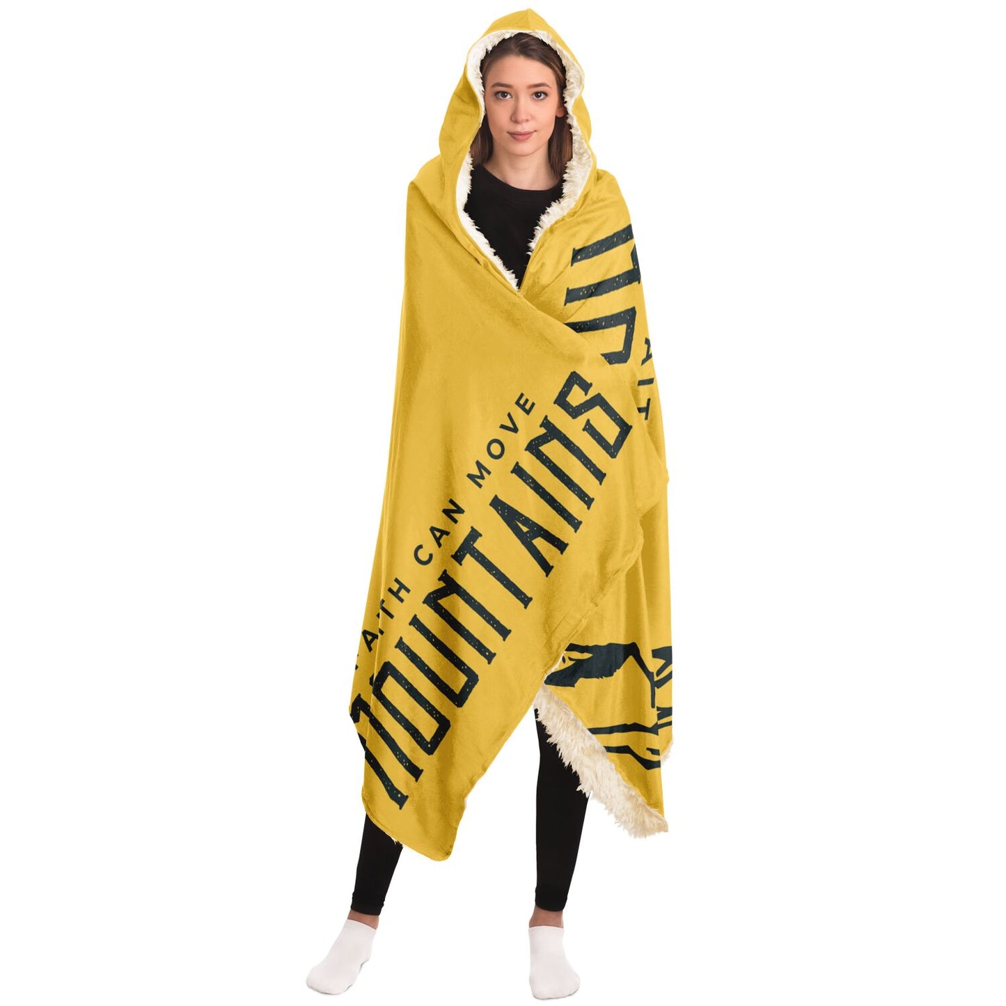 Faith Can Move Mountains - Hooded Prayer Blanket
