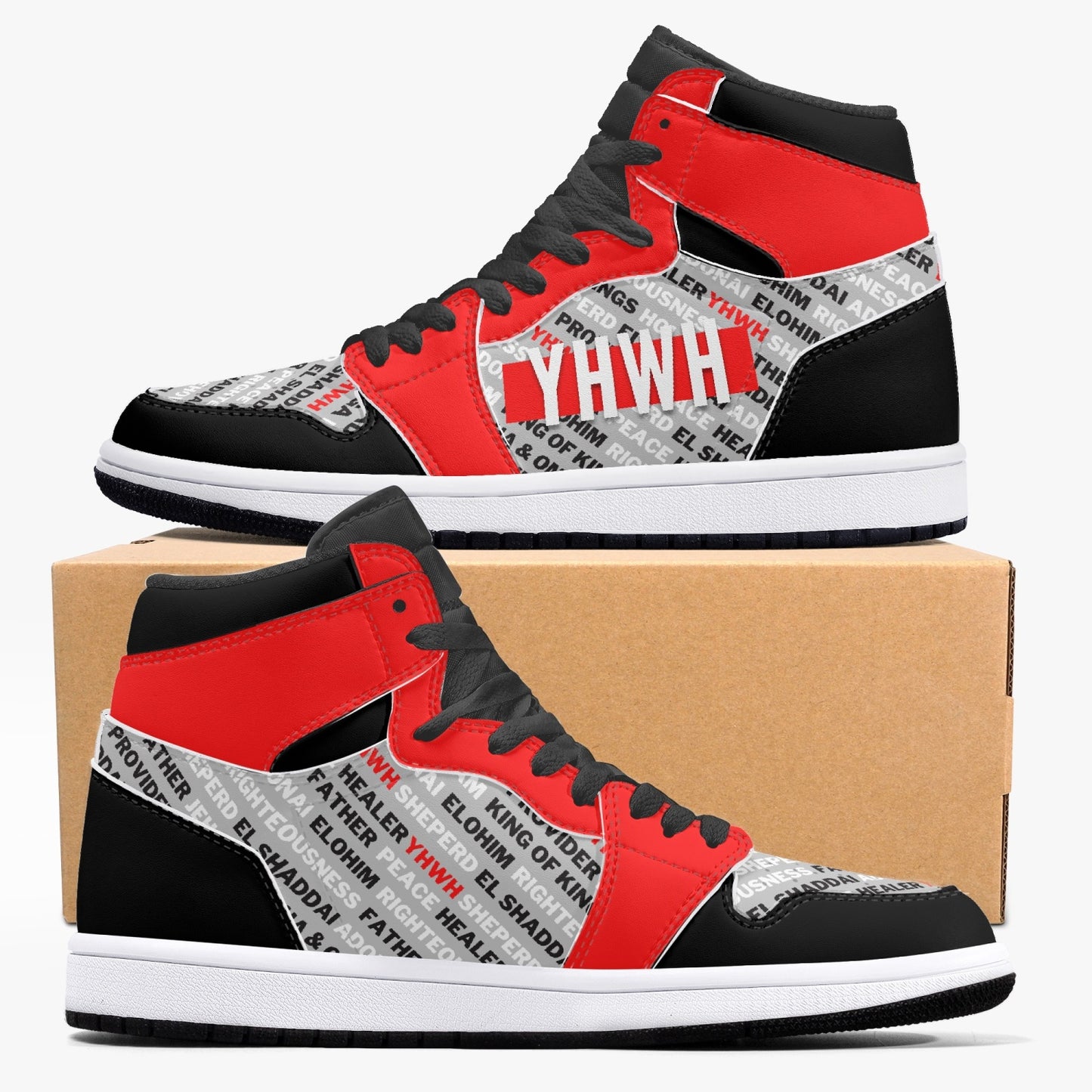 Names Of God - 001 High Top Retro Sneakers