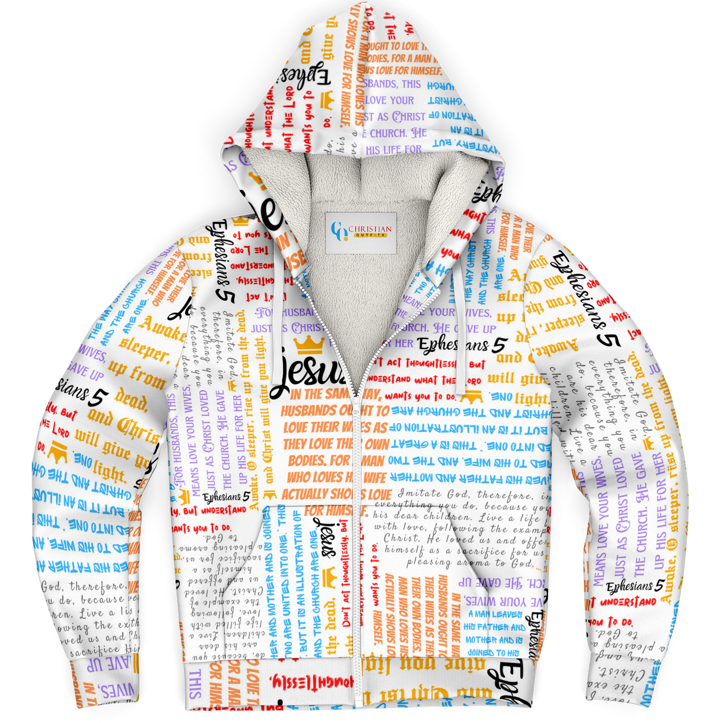 Ephesians 5 - Men's Microfleece Zip Hoodie