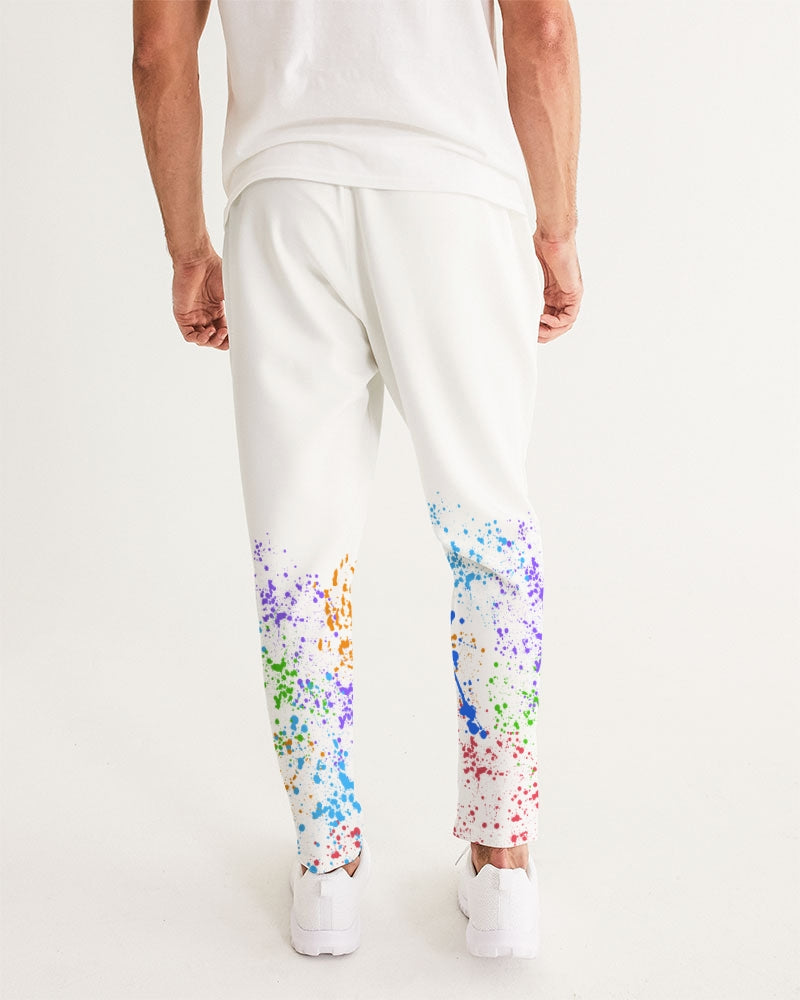Jesus Christ is KING - White Joggers Men's All-Over Print Joggers