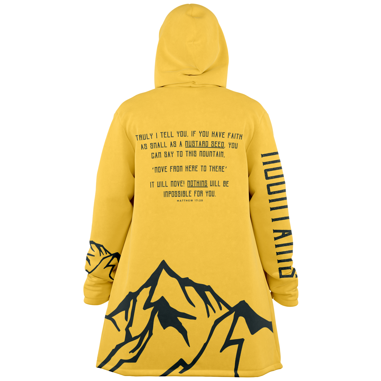 Faith Can Move Mountains - Microfleece Cloak