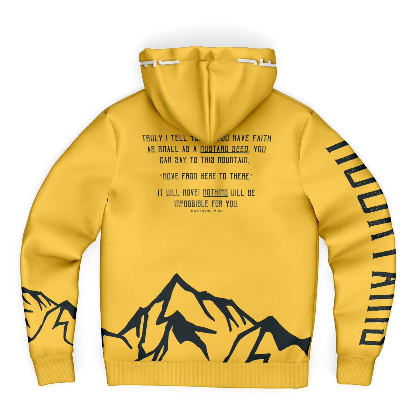 Faith Can Move Mountains - Microfleece Zip Hoodie