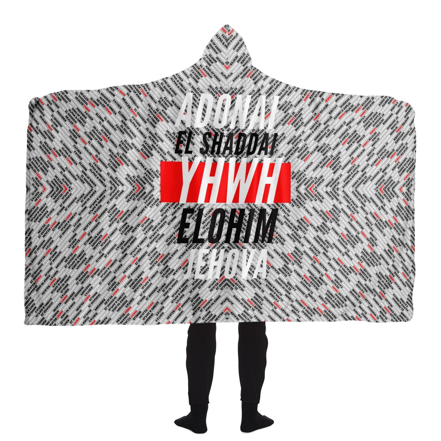 Names of God - Sherpa Hooded Prayer Blanket