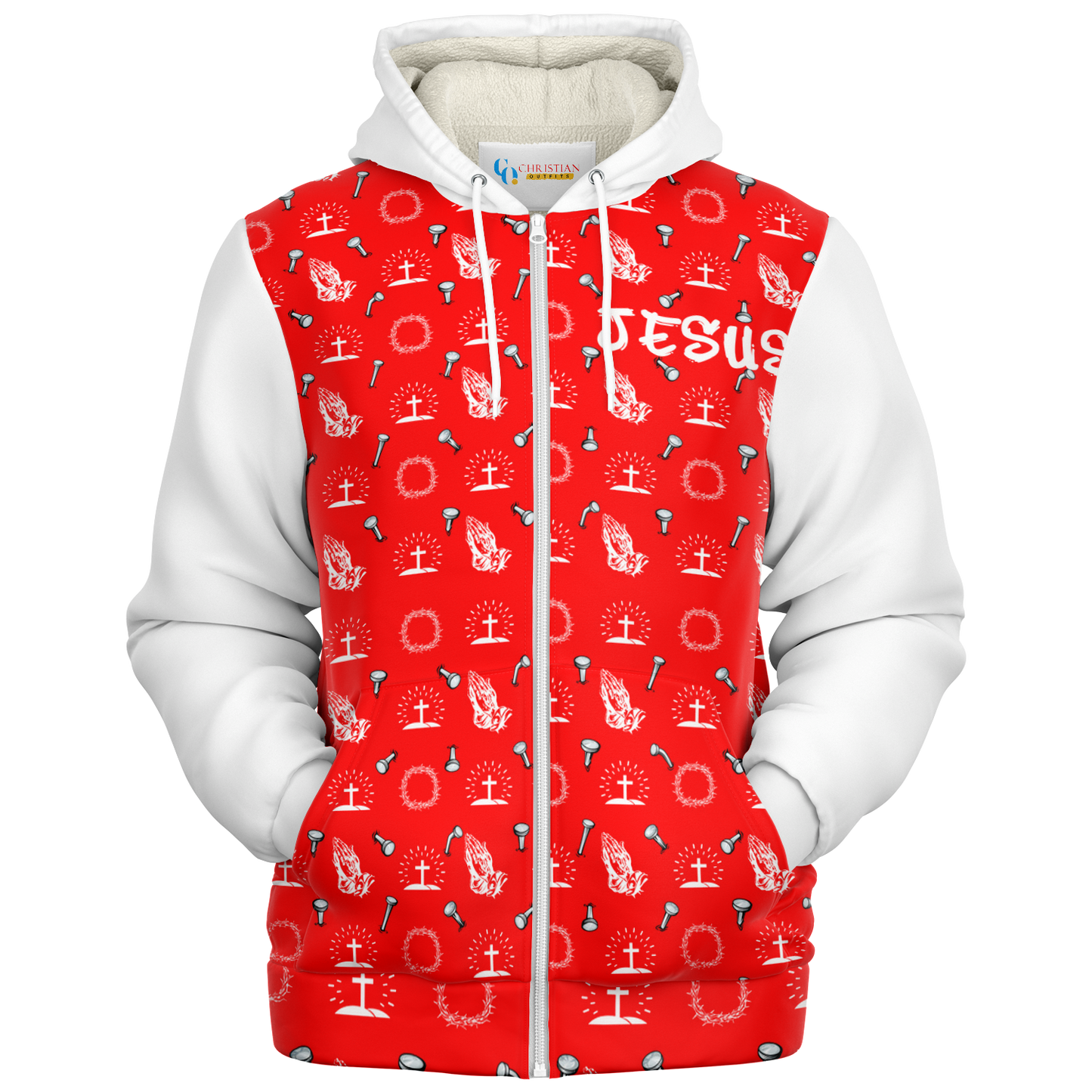 Jesus Is SUPREME - Microfleece Zip Hoodie