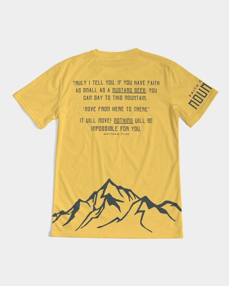 Faith Can Move Mountains Men's All-Over Print Tee