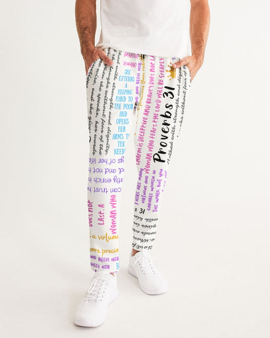 Proverbs 31 - Women's Joggers Men's All-Over Print Joggers