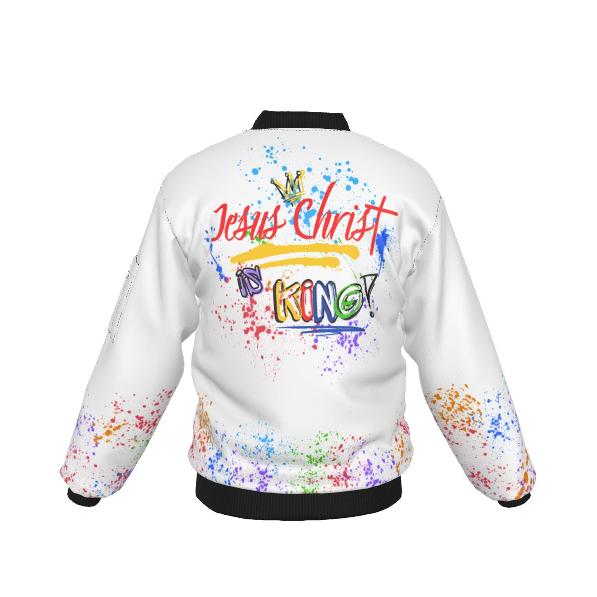 Jesus Christ is KING - (White) Bomber Jacket