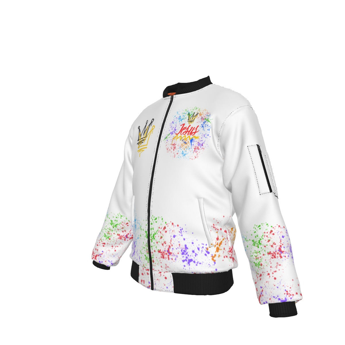 Jesus Christ is KING - (White) Bomber Jacket