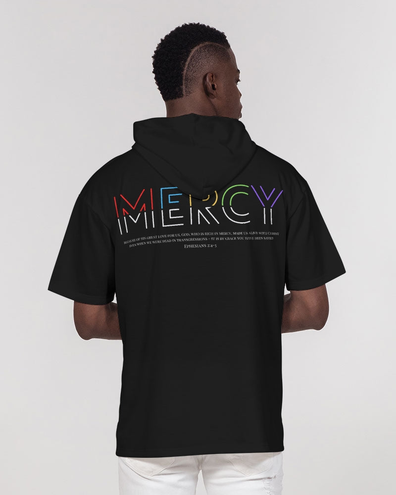 MERCI Men's All-Over Print Premium Heavyweight Short Sleeve Hoodie