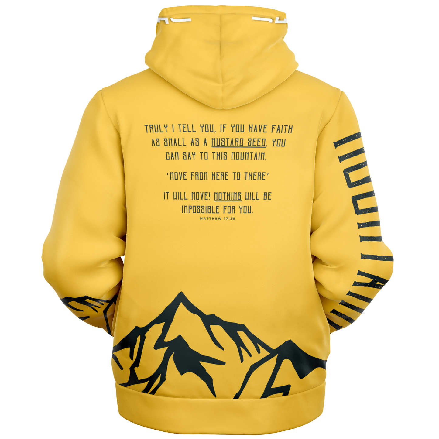 Faith Can Move Mountains - Microfleece Zip Hoodie