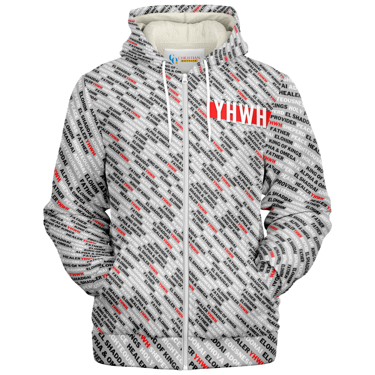 Names of God - Microfleece Zip Hoodie