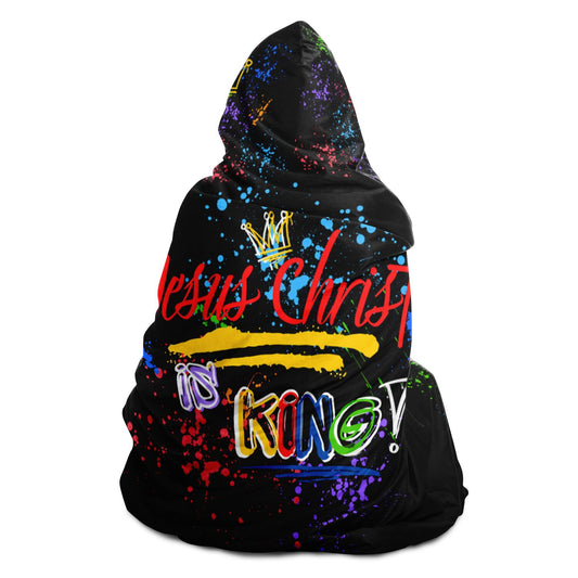 Jesus Christ is KING - Hooded Prayer Blanket