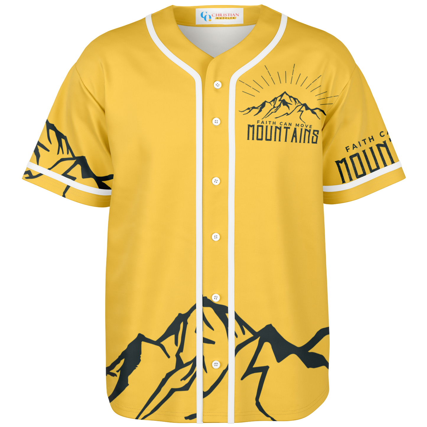 Faith Can Move Mountains - Baseball Jersey