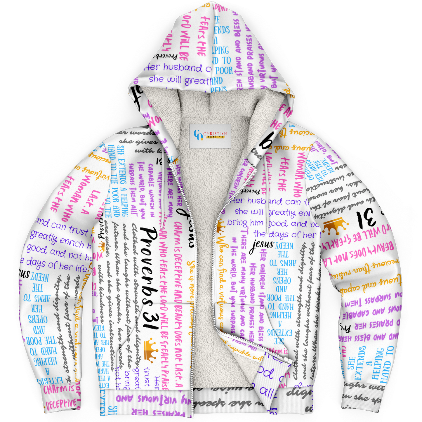 Proverbs 31 - Women's Microfleece Zip Hoodie