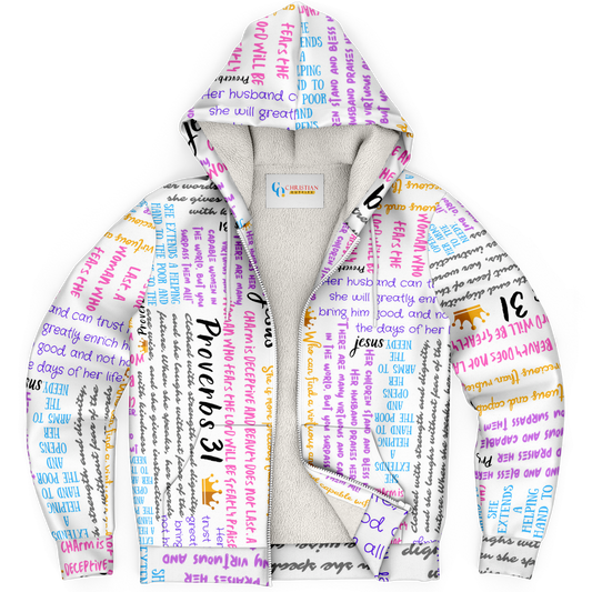 Proverbs 31 - Women's Microfleece Zip Hoodie