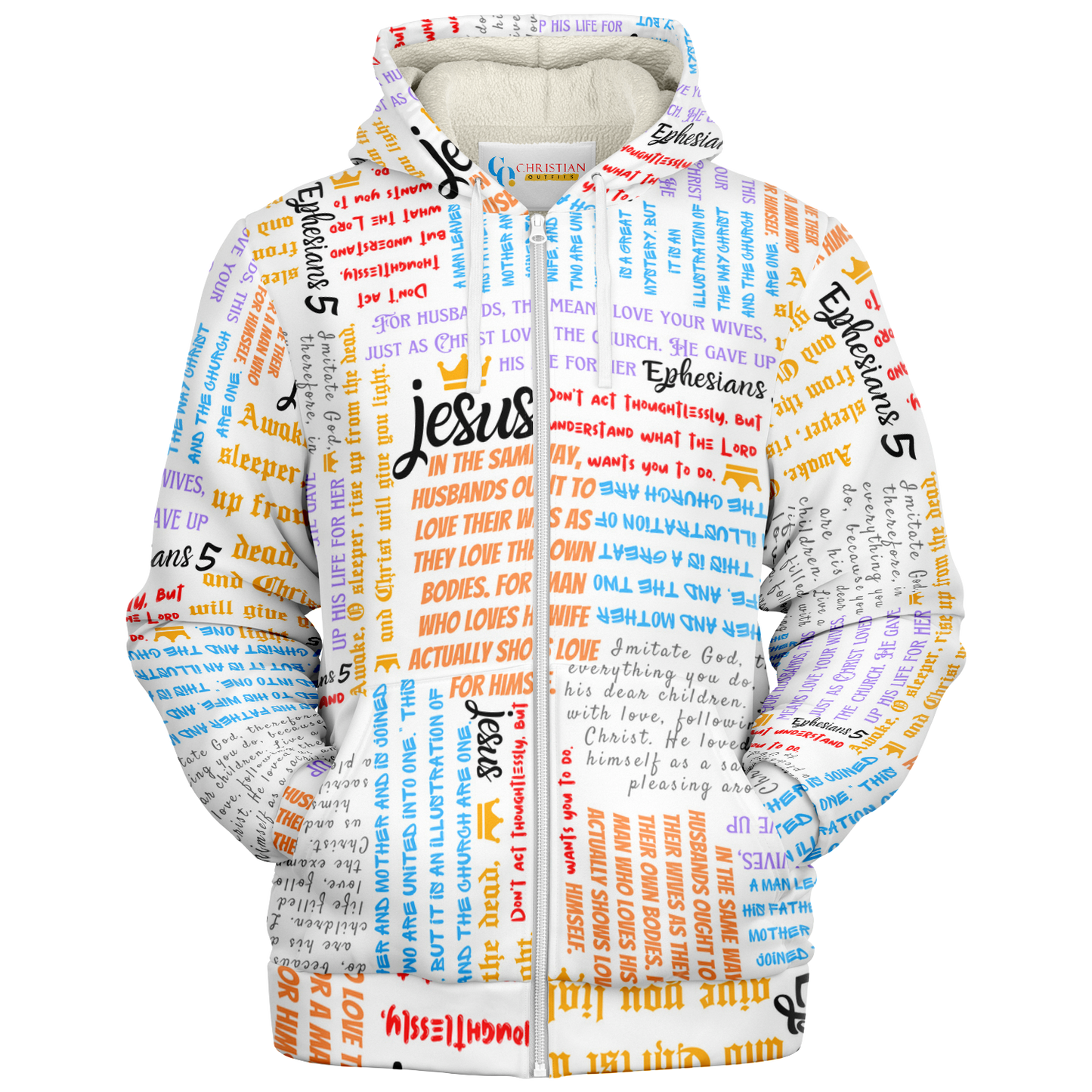 Ephesians 5 - Men's Microfleece Zip Hoodie