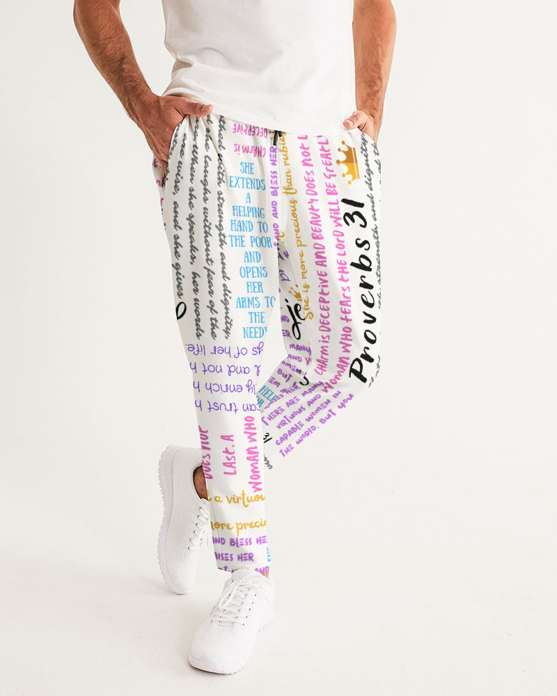 Proverbs 31 - Women's Joggers Men's All-Over Print Joggers