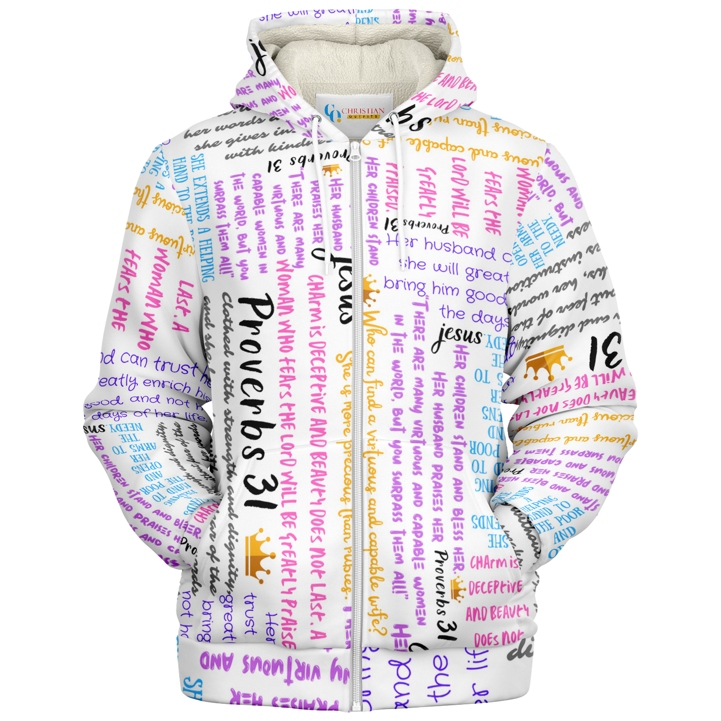 Proverbs 31 - Women's Microfleece Zip Hoodie