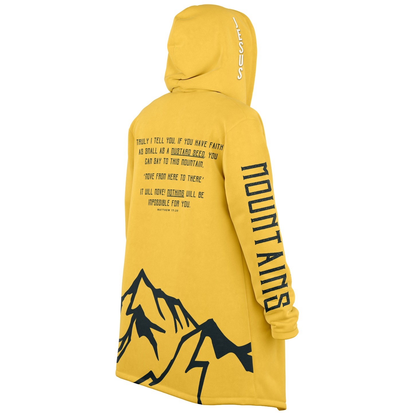 Faith Can Move Mountains - Microfleece Cloak