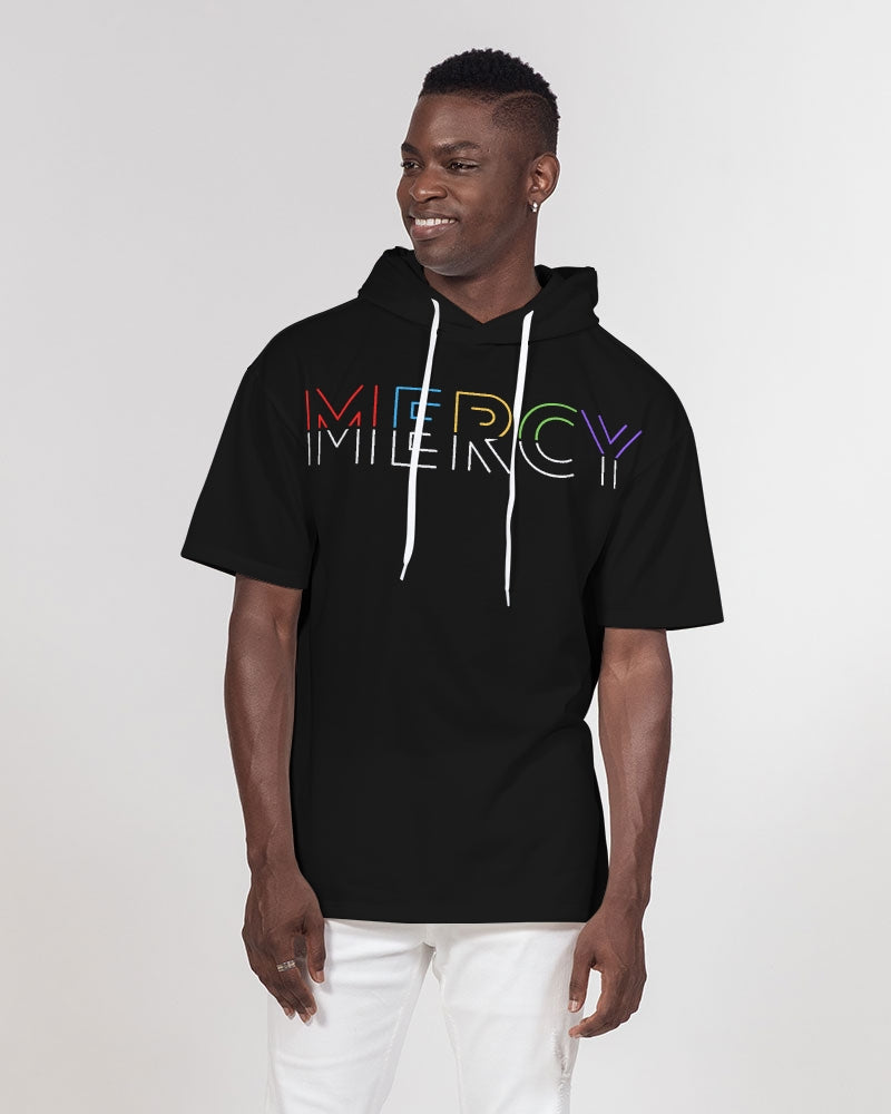 MERCI Men's All-Over Print Premium Heavyweight Short Sleeve Hoodie