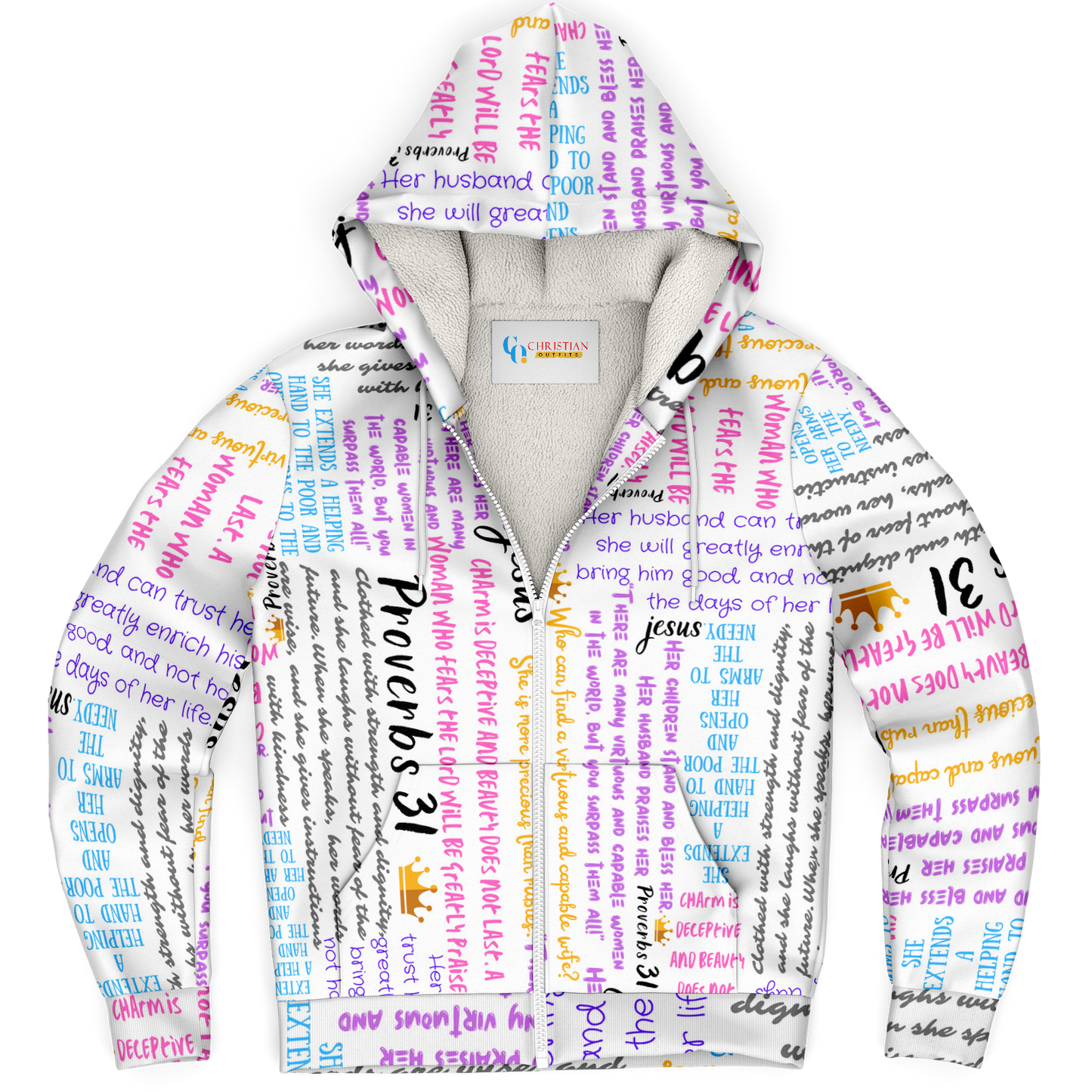 Proverbs 31 - Women's Microfleece Zip Hoodie