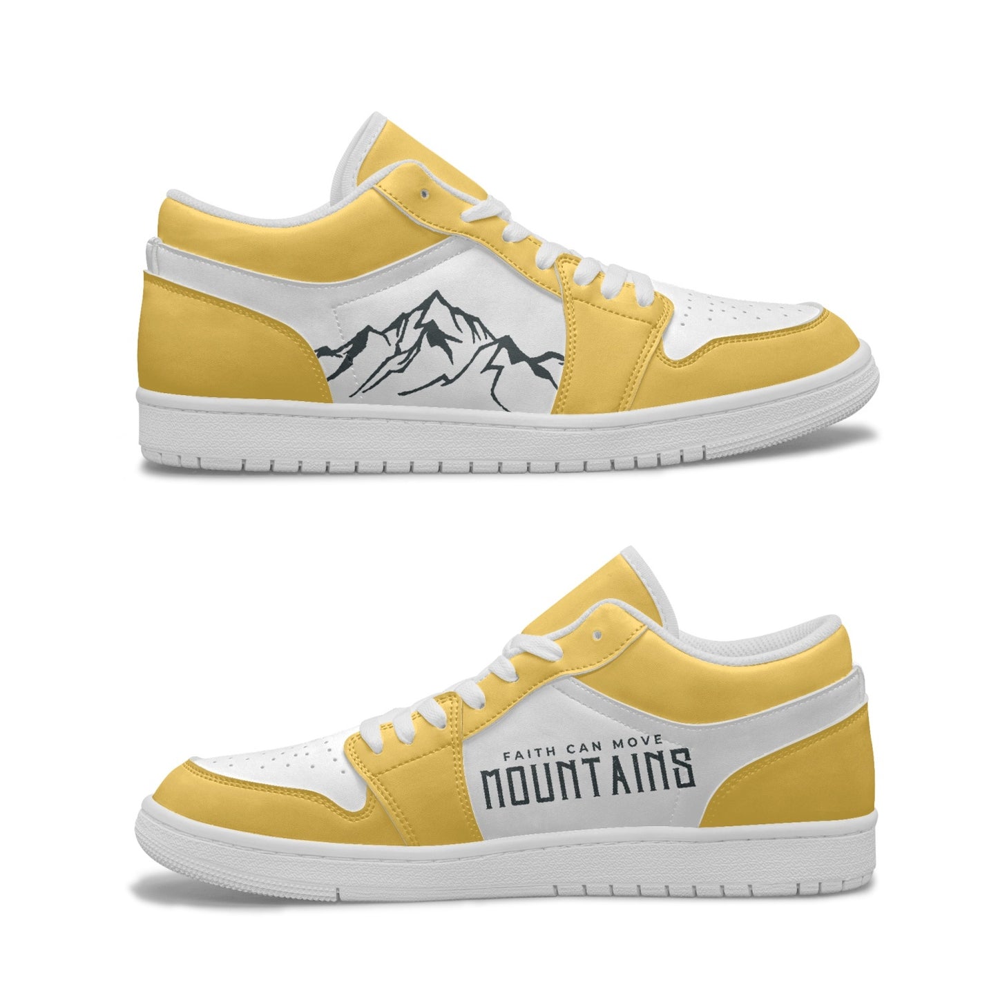 Faith Can Move Mountains - 001 Low Top Sneakers