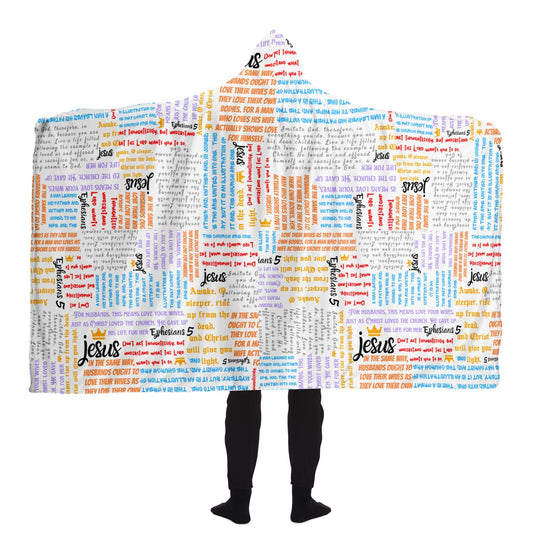 Ephesians 5 - Men's Hooded Prayer Blanket